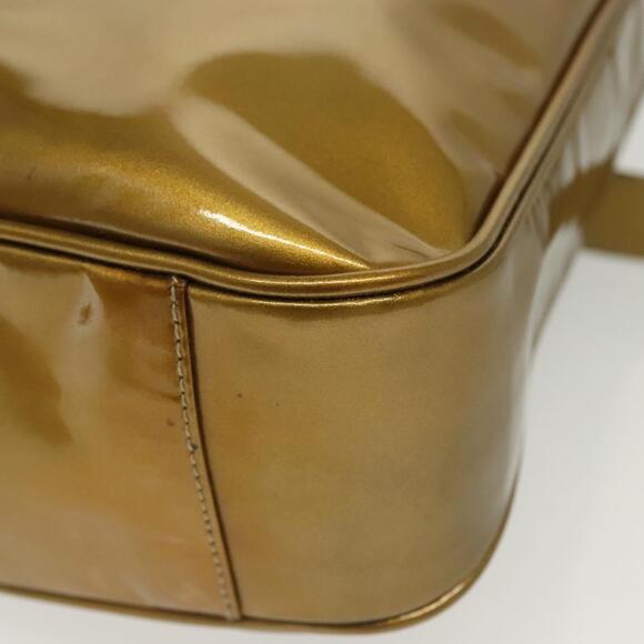 GUCCI Bamboo Hand Bag Patent Leather Beige Gold 001 1014 1638 0 - Picture 15 of 16